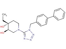 (3R*,4R*)-1-[1-(biphenyl-4-ylmethyl)-1H-tetrazol-5-yl]-4-ethylpiperidine-3,4-diol