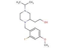 2-[1-(2-fluoro-4-methoxybenzyl)-4-isopropyl-2-piperazinyl]ethanol