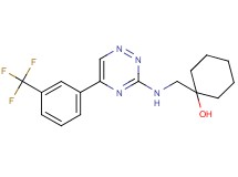 1-[({5-[3-(trifluoromethyl)phenyl]-1,2,4-triazin-3-yl}amino)methyl]cyclohexanol