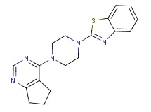 2-[4-(6,7-dihydro-5H-cyclopenta[d]pyrimidin-4-yl)-1-piperazinyl]-1,3-benzothiazole
