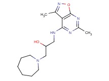 1-azepan-1-yl-3-[(3,6-dimethylisoxazolo[5,4-d]pyrimidin-4-yl)amino]propan-2-ol