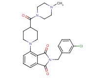 2-(3-chlorobenzyl)-4-{4-[(4-methyl-1-piperazinyl)carbonyl]-1-piperidinyl}-1H-isoindole-1,3(2H)-dione