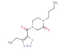 1-butyl-4-[(4-ethyl-1,2,3-thiadiazol-5-yl)carbonyl]piperazin-2-one