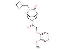 (1S*,5R*)-6-(cyclobutylmethyl)-3-[(2-methoxyphenoxy)acetyl]-3,6-diazabicyclo[3.2.2]nonan-7-one