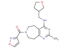 7-(isoxazol-3-ylcarbonyl)-2-methyl-N-(tetrahydrofuran-3-ylmethyl)-6,7,8,9-tetrahydro-5H-pyrimido[4,5-d]azepin-4-amine
