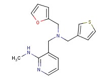 3-{[(2-furylmethyl)(3-thienylmethyl)amino]methyl}-N-methylpyridin-2-amine
