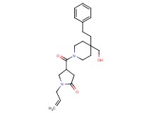1-allyl-4-{[4-(hydroxymethyl)-4-(2-phenylethyl)-1-piperidinyl]carbonyl}-2-pyrrolidinone