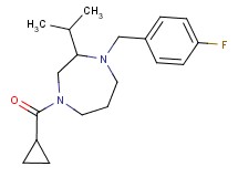 4-(cyclopropylcarbonyl)-1-(4-fluorobenzyl)-2-isopropyl-1,4-diazepane