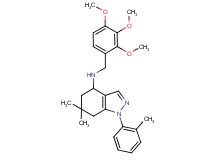 6,6-dimethyl-1-(2-methylphenyl)-N-(2,3,4-trimethoxybenzyl)-4,5,6,7-tetrahydro-1H-indazol-4-amine