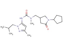N-[(1-cyclopentyl-5-oxopyrrolidin-3-yl)methyl]-N'-(1-isobutyl-3-methyl-1H-pyrazol-5-yl)-N-methylurea