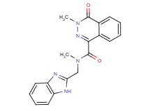 N-(1H-benzimidazol-2-ylmethyl)-N,3-dimethyl-4-oxo-3,4-dihydro-1-phthalazinecarboxamide trifluoroacetate