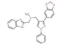 (1H-benzimidazol-2-ylmethyl){[3-(1,3-benzodioxol-5-yl)-1-phenyl-1H-pyrazol-4-yl]methyl}methylamine