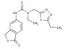 N-ethyl-N-[(5-ethyl-1,3,4-oxadiazol-2-yl)methyl]-N'-(1-oxo-1,3-dihydro-2-benzofuran-5-yl)urea