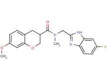 N-[(6-fluoro-1H-benzimidazol-2-yl)methyl]-7-methoxy-N-methylchromane-3-carboxamide