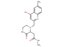 2-{1-[(4-hydroxy-6-methylquinolin-2-yl)methyl]-3-oxopiperazin-2-yl}-N-methylacetamide