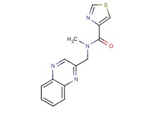 N-methyl-N-(2-quinoxalinylmethyl)-1,3-thiazole-4-carboxamide