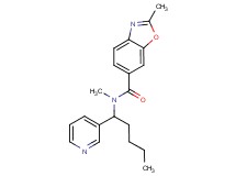 N,2-dimethyl-N-(1-pyridin-3-ylpentyl)-1,3-benzoxazole-6-carboxamide