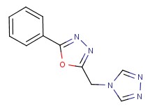 2-phenyl-5-(4H-1,2,4-triazol-4-ylmethyl)-1,3,4-oxadiazole