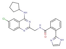 N-{[6-chloro-4-(cyclopentylamino)-2-quinazolinyl]methyl}-2-(1H-imidazol-2-yl)benzamide