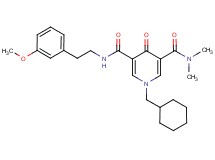 1-(cyclohexylmethyl)-N'-[2-(3-methoxyphenyl)ethyl]-N,N-dimethyl-4-oxo-1,4-dihydro-3,5-pyridinedicarboxamide