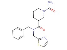 N~3~-benzyl-N~3~-(1,3-thiazol-2-ylmethyl)-1,3-piperidinedicarboxamide