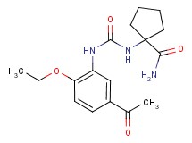 1-({[(5-acetyl-2-ethoxyphenyl)amino]carbonyl}amino)cyclopentanecarboxamide