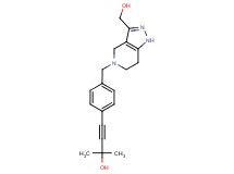 4-(4-{[3-(hydroxymethyl)-1,4,6,7-tetrahydro-5H-pyrazolo[4,3-c]pyridin-5-yl]methyl}phenyl)-2-methylbut-3-yn-2-ol