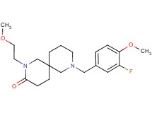 8-(3-fluoro-4-methoxybenzyl)-2-(2-methoxyethyl)-2,8-diazaspiro[5.5]undecan-3-one