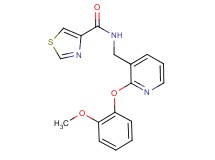 N-{[2-(2-methoxyphenoxy)-3-pyridinyl]methyl}-1,3-thiazole-4-carboxamide