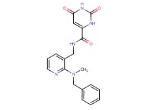 N-({2-[benzyl(methyl)amino]pyridin-3-yl}methyl)-2,6-dioxo-1,2,3,6-tetrahydropyrimidine-4-carboxamide