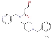 3-hydroxy-N-{[1-(2-methylbenzyl)piperidin-4-yl]methyl}-N-(pyridin-3-ylmethyl)propanamide