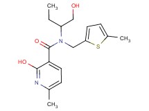 2-hydroxy-N-[1-(hydroxymethyl)propyl]-6-methyl-N-[(5-methyl-2-thienyl)methyl]nicotinamide