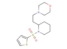4-{2-[1-(2-thienylsulfonyl)-2-piperidinyl]ethyl}morpholine