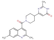 6-{1-[(2,7-dimethylquinolin-4-yl)carbonyl]piperidin-4-yl}-2-methylpyrimidin-4(3H)-one