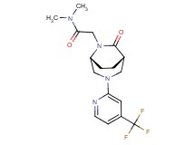 N,N-dimethyl-2-{(1S*,5R*)-7-oxo-3-[4-(trifluoromethyl)-2-pyridinyl]-3,6-diazabicyclo[3.2.2]non-6-yl}acetamide