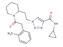 N-cyclopropyl-1-(2-{1-[(2-methylphenyl)acetyl]-2-piperidinyl}ethyl)-1H-1,2,3-triazole-4-carboxamide