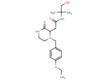 2-[1-(4-ethoxybenzyl)-3-oxo-2-piperazinyl]-N-(2-hydroxy-1,1-dimethylethyl)acetamide