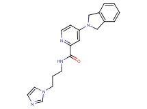 4-(1,3-dihydro-2H-isoindol-2-yl)-N-[3-(1H-imidazol-1-yl)propyl]-2-pyridinecarboxamide