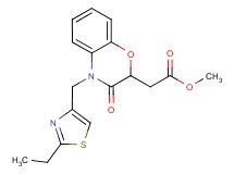 methyl {4-[(2-ethyl-1,3-thiazol-4-yl)methyl]-3-oxo-3,4-dihydro-2H-1,4-benzoxazin-2-yl}acetate