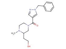 2-{4-[(1-benzyl-1H-pyrazol-4-yl)carbonyl]-1-methyl-2-piperazinyl}ethanol