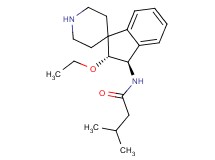 N-[(2R*,3R*)-2-ethoxy-2,3-dihydrospiro[indene-1,4'-piperidin]-3-yl]-3-methylbutanamide