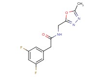 2-(3,5-difluorophenyl)-N-[(5-methyl-1,3,4-oxadiazol-2-yl)methyl]acetamide
