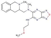 N'-(2-methoxyethyl)-N-methyl-N-[(2-methyl-1,2,3,4-tetrahydro-3-isoquinolinyl)methyl][1,2,5]oxadiazolo[3,4-b]pyrazine-5,6-diamine