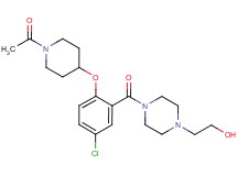 2-(4-{2-[(1-acetyl-4-piperidinyl)oxy]-5-chlorobenzoyl}-1-piperazinyl)ethanol