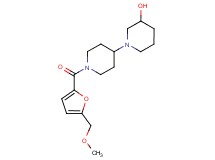 1'-[5-(methoxymethyl)-2-furoyl]-1,4'-bipiperidin-3-ol