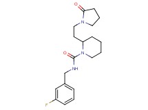 N-(3-fluorobenzyl)-2-[2-(2-oxo-1-pyrrolidinyl)ethyl]-1-piperidinecarboxamide