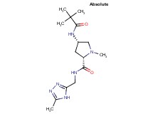 (2S,4S)-4-[(2,2-dimethylpropanoyl)amino]-1-methyl-N-[(5-methyl-4H-1,2,4-triazol-3-yl)methyl]pyrrolidine-2-carboxamide