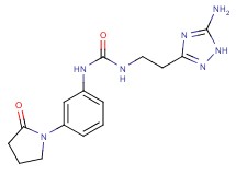 N-[2-(5-amino-1H-1,2,4-triazol-3-yl)ethyl]-N'-[3-(2-oxopyrrolidin-1-yl)phenyl]urea