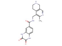N-[(3-methyl-5,6,7,8-tetrahydro-2,7-naphthyridin-4-yl)methyl]-2,3-dioxo-1,2,3,4-tetrahydro-6-quinoxalinecarboxamide