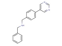 1-phenyl-N-(4-pyrimidin-5-ylbenzyl)methanamine